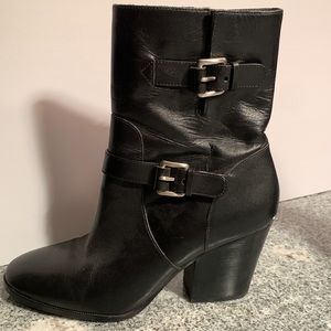 Michael Kors black leather boots